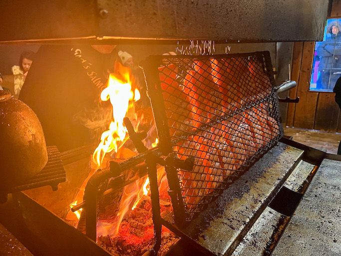 Salmón a la brasa. Anabmon
