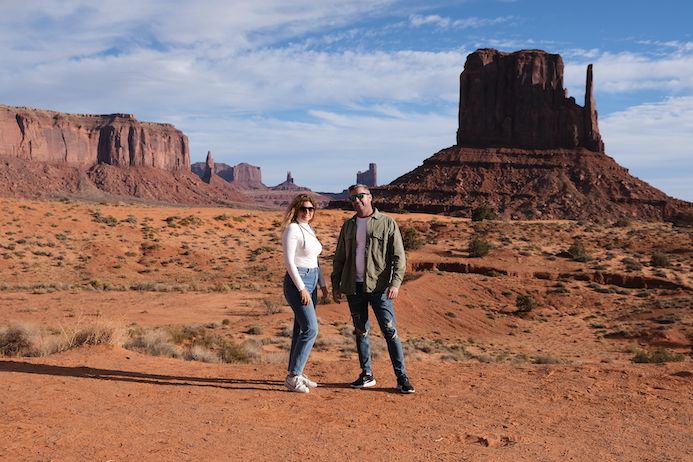 En uno de los puntos claves de Monument Valley. Anabmon