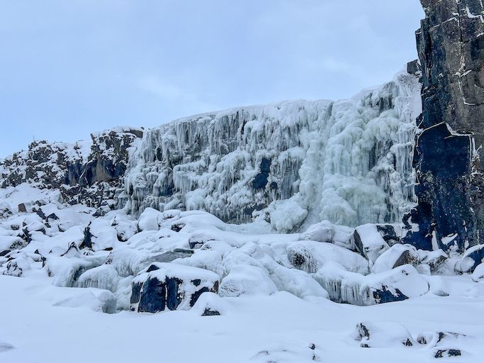 Cascada Öxarárfosá. Anabmon